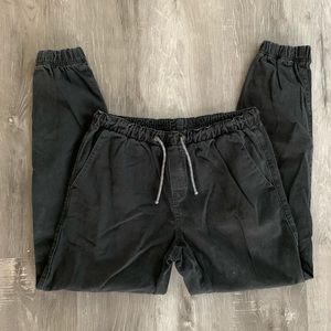 Pacsun black joggers in a size large